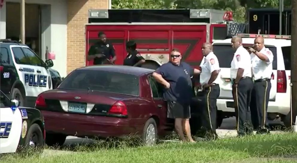 PHOTO: Police respond to a firehouse where two firefighters were shot in Birmingham, Ala., July 12, 2023.