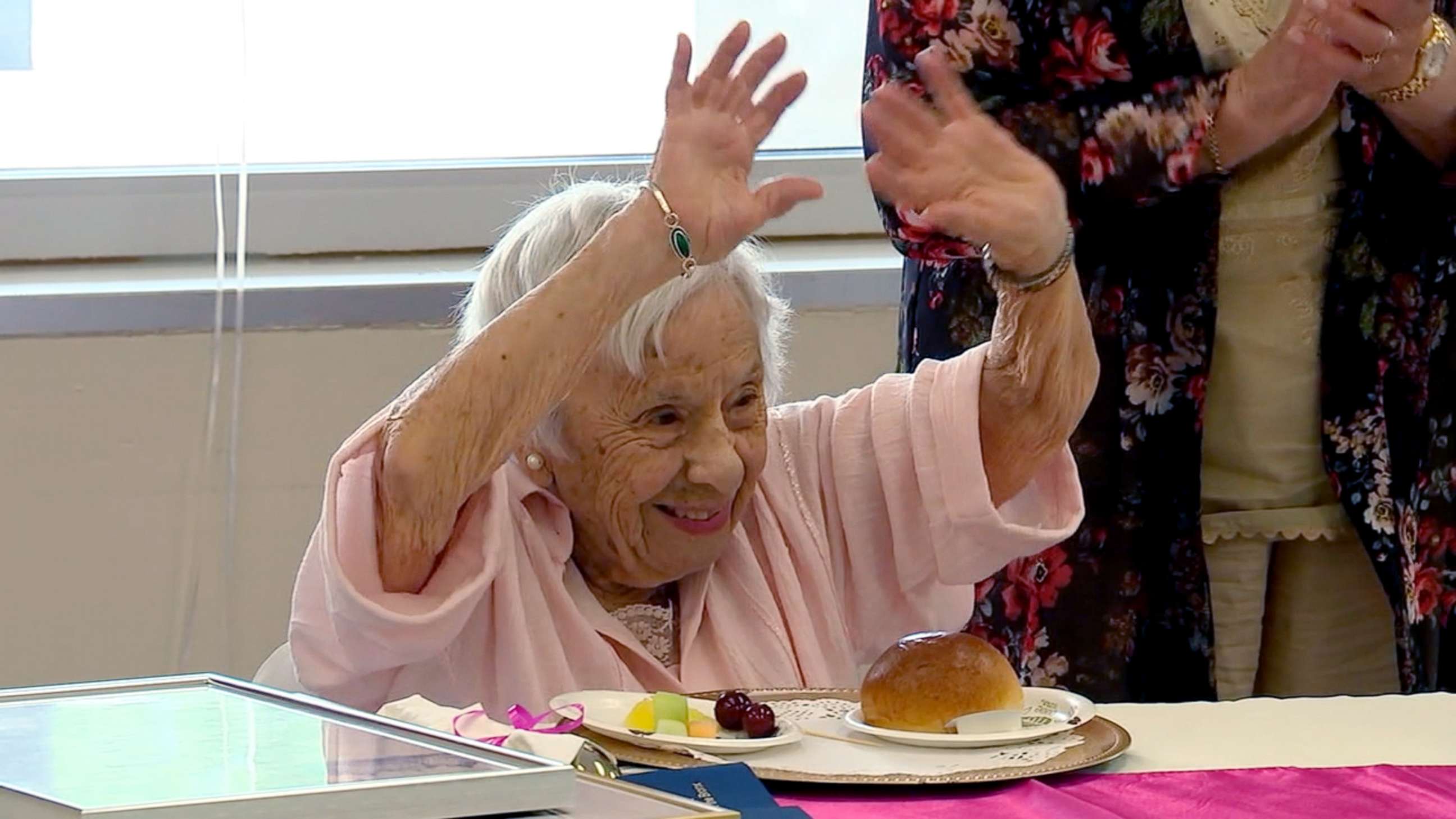 PHOTO: Louise Jean Signore celebrates her 107 birthday in the Bronx.