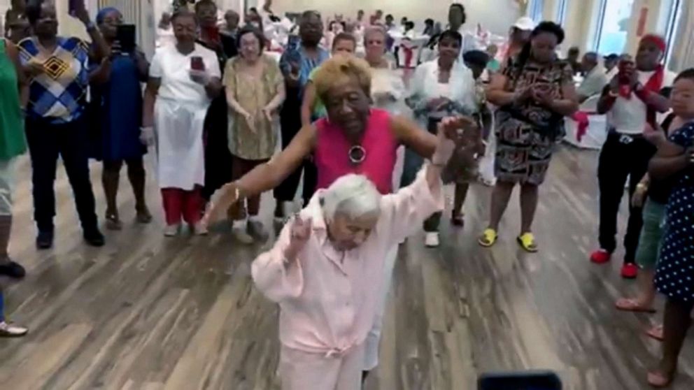 PHOTO: Louise Jean Signore celebrates her 107 birthday in the Bronx.