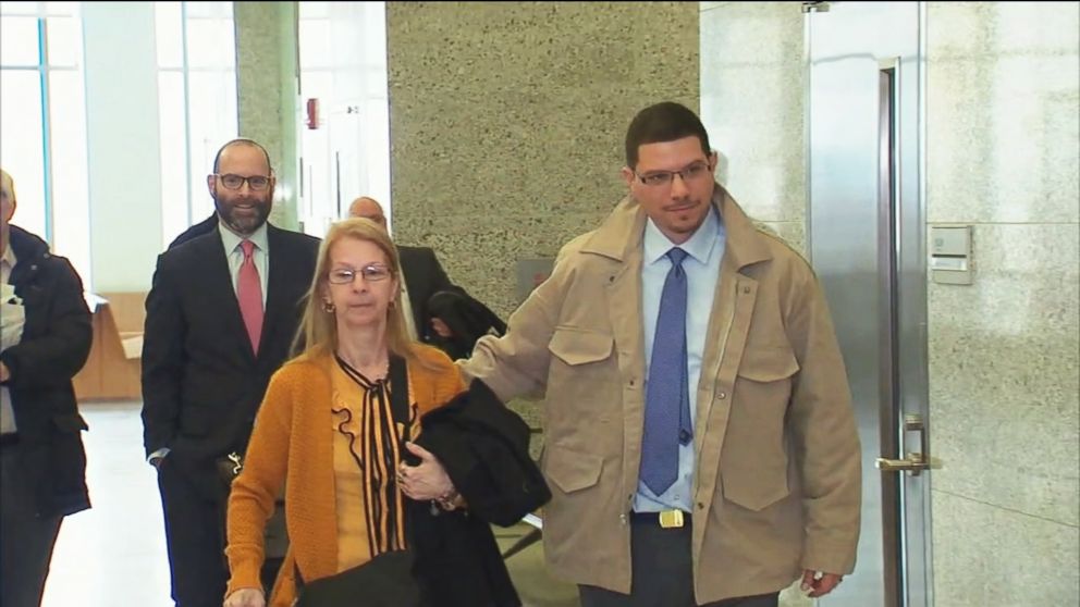 PHOTO: Bladimil Arroyo leaves Brooklyn Supreme Court accompanied by his mother after he was released from prison on Feb. 22, 2019, in New York.