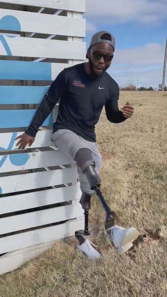 PHOTO: Paralympic medalist Blake Leeper shared a video message to KJ Dyer.