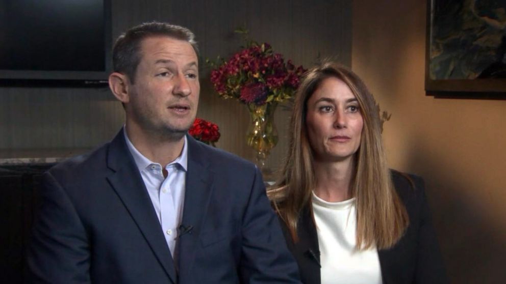 PHOTO: Gideon and Jeanne Bernstein, the parents of murdered teen Blaze Bernstein, speak to KABC in Orange County, Calif., Jan. 17, 2018.