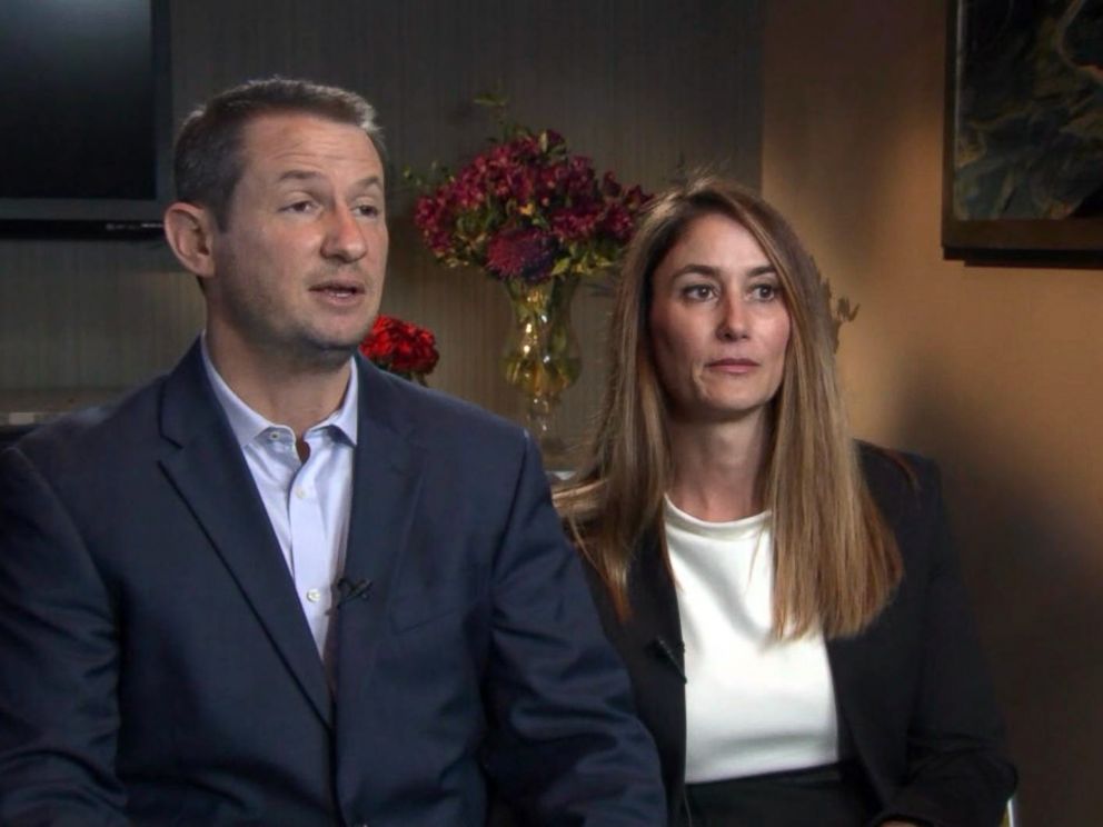 PHOTO: Gideon and Jeanne Bernstein, the parents of murdered teen Blaze Bernstein, speak to KABC in Orange County, Calif., Jan. 17, 2018.