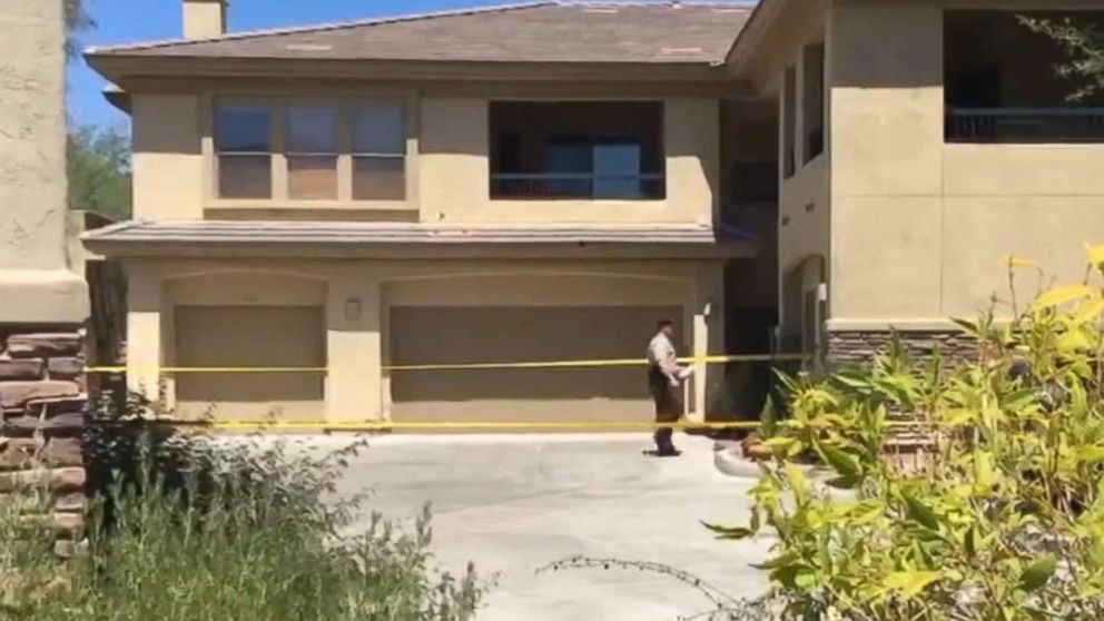 PHOTO: Police at the scene where Anna Mae Blessing allegedly shot and killed her son because he had plans of moving her to an assisted living home, July 2, 2018, in Fountain Hills, Ariz. 