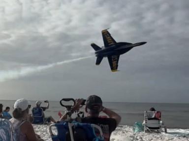 Blue Angels conducting review after jet flies over Florida beachgoers
