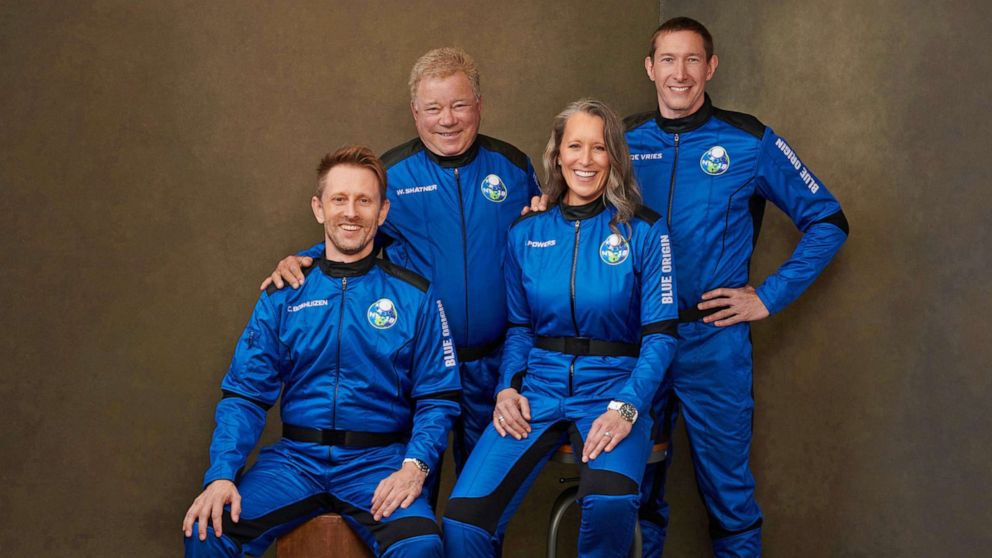 Blue Origin prepares to beam William Shatner and crew into space Wednesday