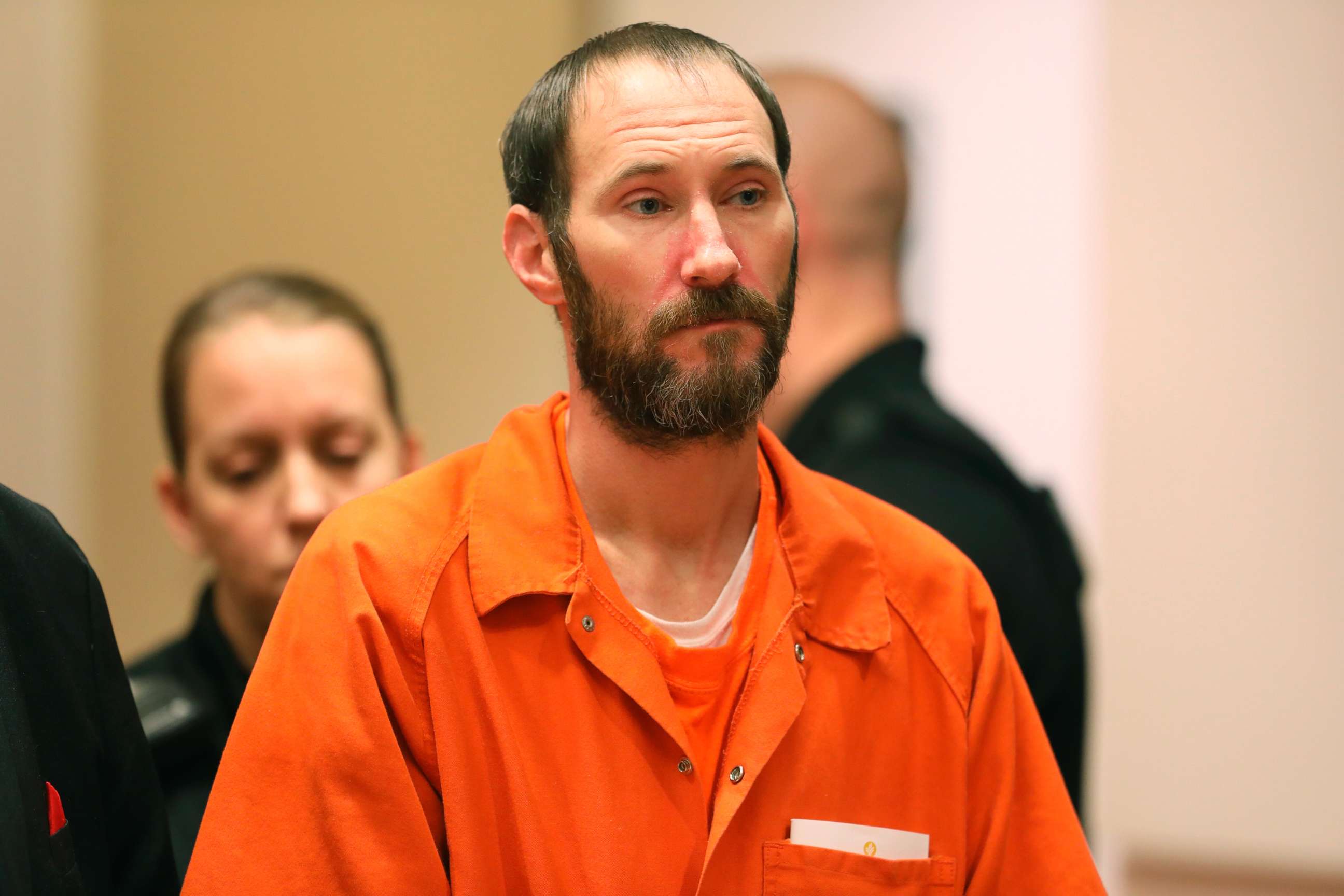 PHOTO: Johnny Bobbitt stands during a hearing Burlington County Courthouse in Mt. Holly, N.J., Dec. 14, 2018.