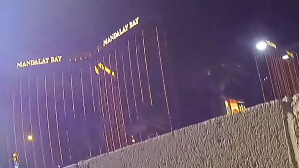 PHOTO: Police in Las Vegas on Oct. 3, 2017 released police body camera footage showing the chaos amidst the Las Vegas mass shooting on Oct. 1, 2017.