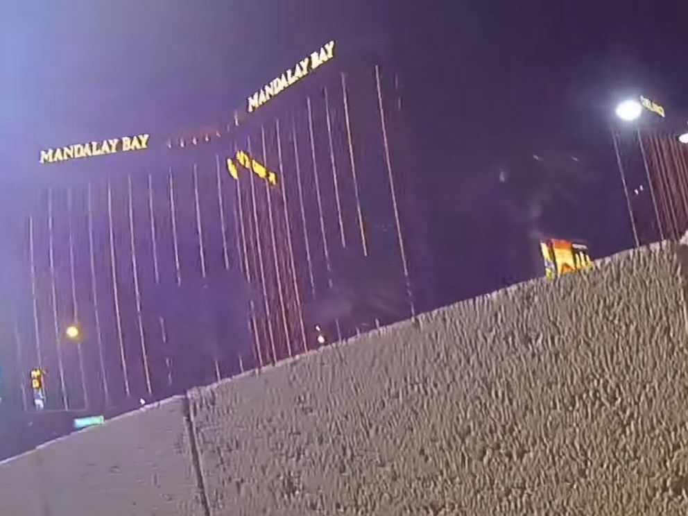 PHOTO: Police in Las Vegas on Oct. 3, 2017 released police body camera footage showing the chaos amidst the Las Vegas mass shooting on Oct. 1, 2017.