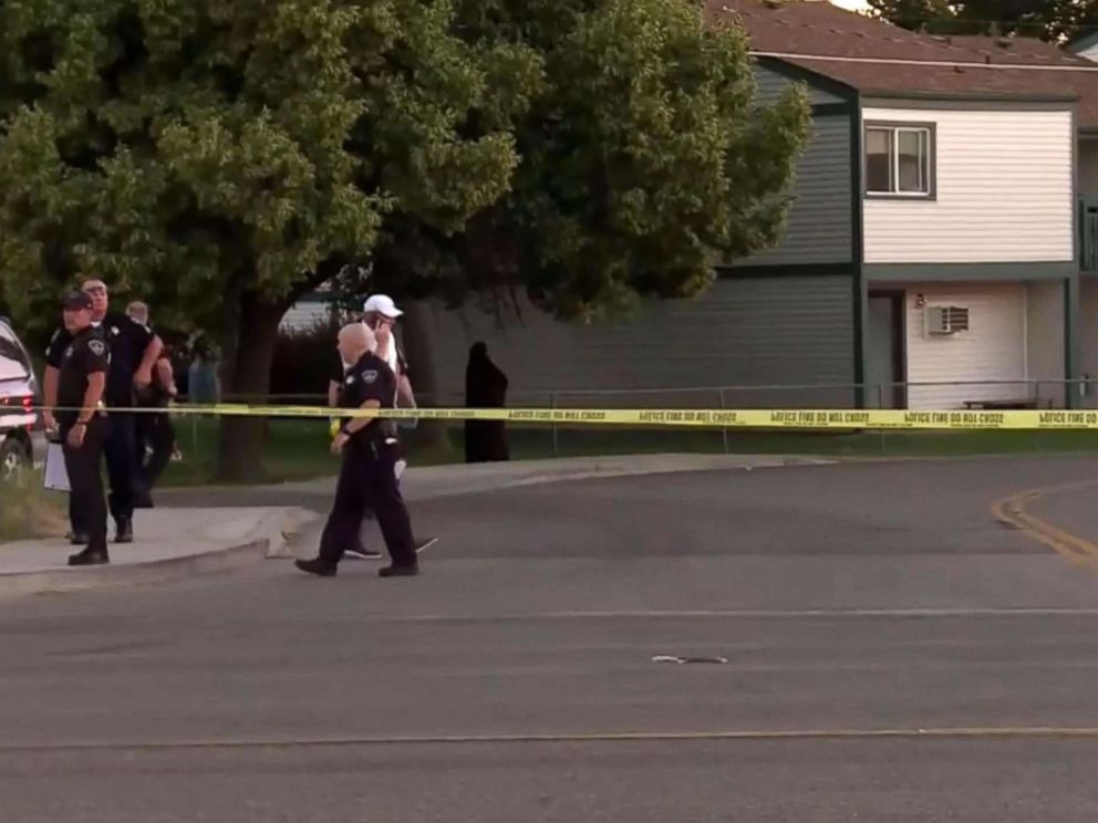 PHOTO: Boise Police investigate an apartment complex in Boise, Idaho, July 1, 2018, after a man went on a stabbing spree.