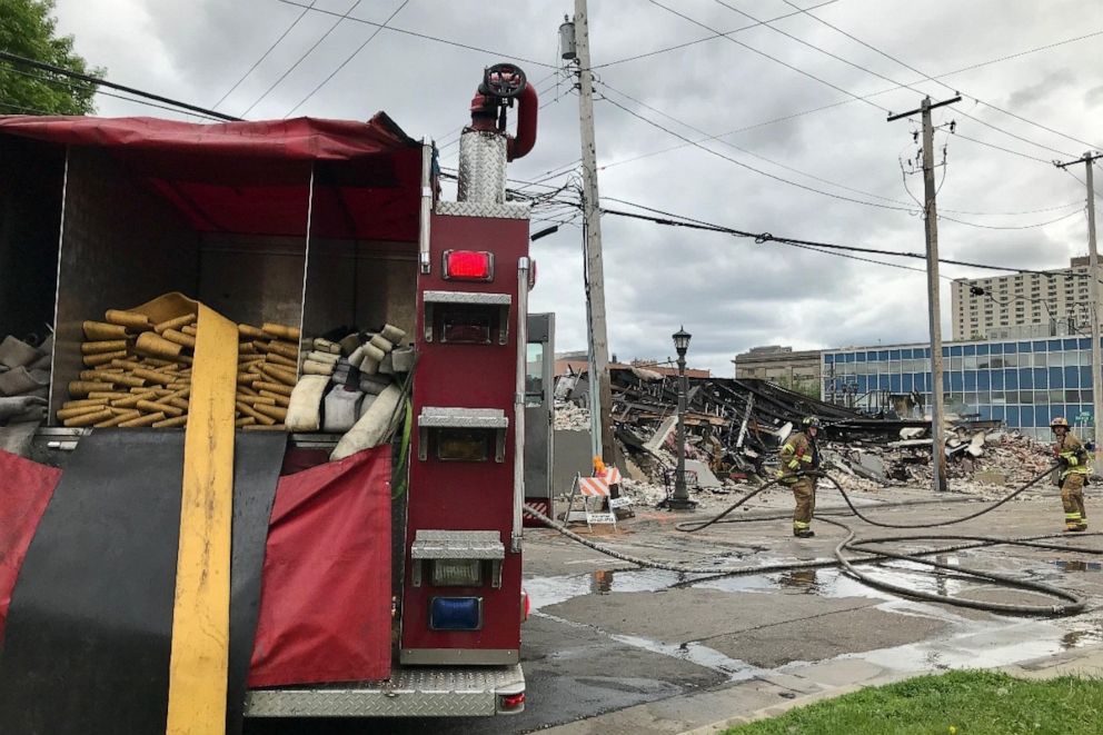 PHOTO: Bolé Ethiopian Cuisine was burned by protestors in St. Paul, Minnesota.