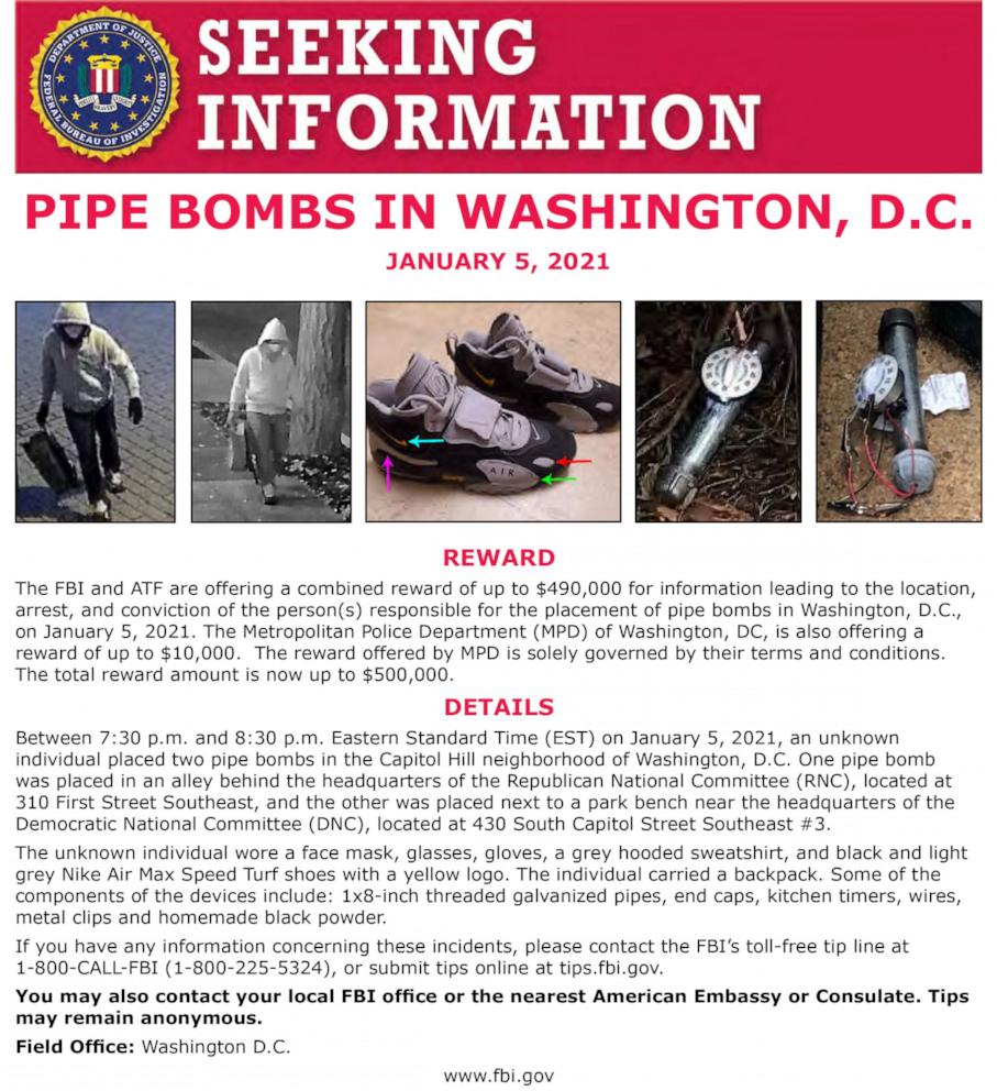 3 years later, Jan. 6 pipe bomber mystery still unsolved - Good Morning ...