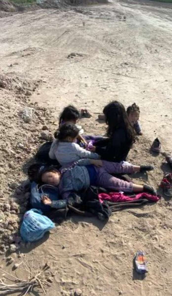PHOTO: In a photo posted to Rep. Tony Gonzales' Twitter account on May 9, 2021, shows shows five migrant children ranging between 11-months-old to 7 found outside a ranch near Quemado, Texas.