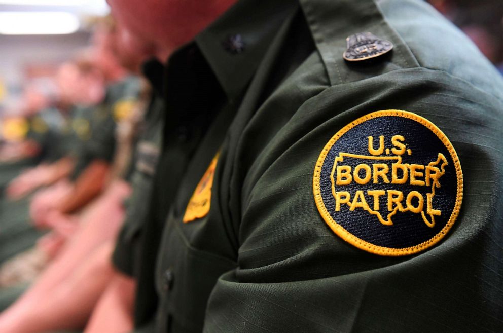 PHOTO: A Customs and Border patrol agent attends an event on immigration and border security at the U.S. Border Patrol Calexico Station in Calexico, Calif., April 5, 2019.