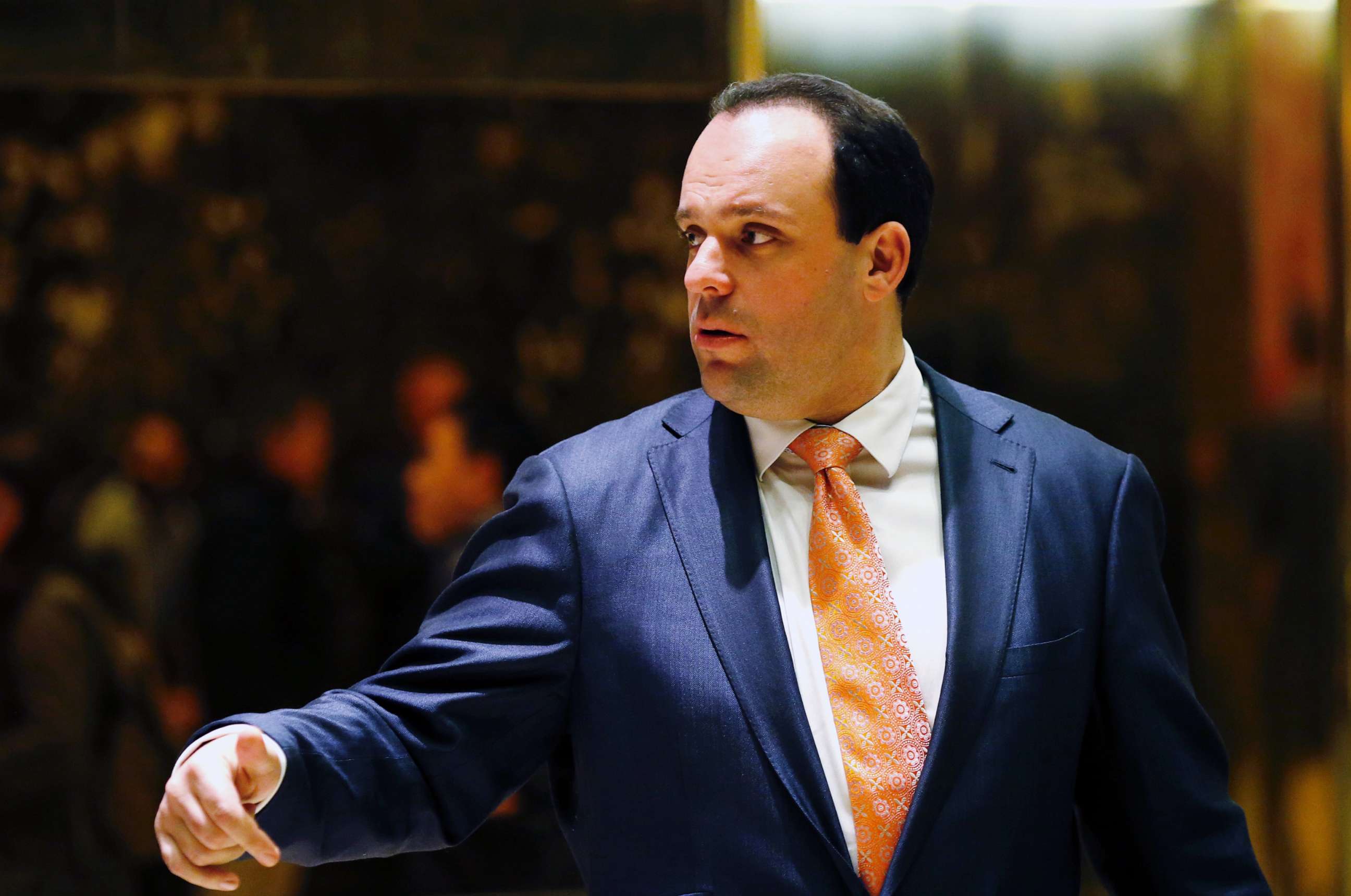 PHOTO: In this Nov. 14, 2016 file photo Trump campaign senior advisor Boris Epshteyn leaves Trump Tower in New York.