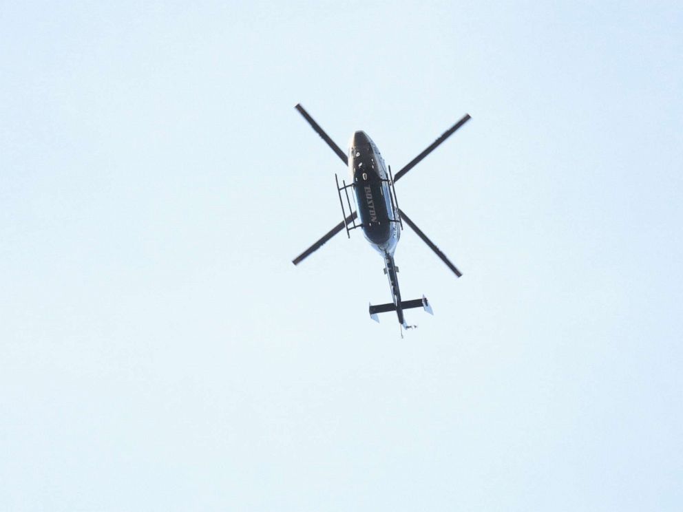 PHOTO: An ambulance helicopter descends to a landing where it will evacuate the victim of a motorcycle accident. The helicopter is operated by Boston MedFlight, incorporated into New England Life Flight,and serves eastern Massachusetts.