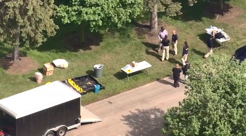PHOTO: Detroit police found the wrong six bodies when they dug up graves at United Memorial Gardens cemetery in late June. Authorities returned on Tuesday, July 2, 2019, to conduct further investigation.