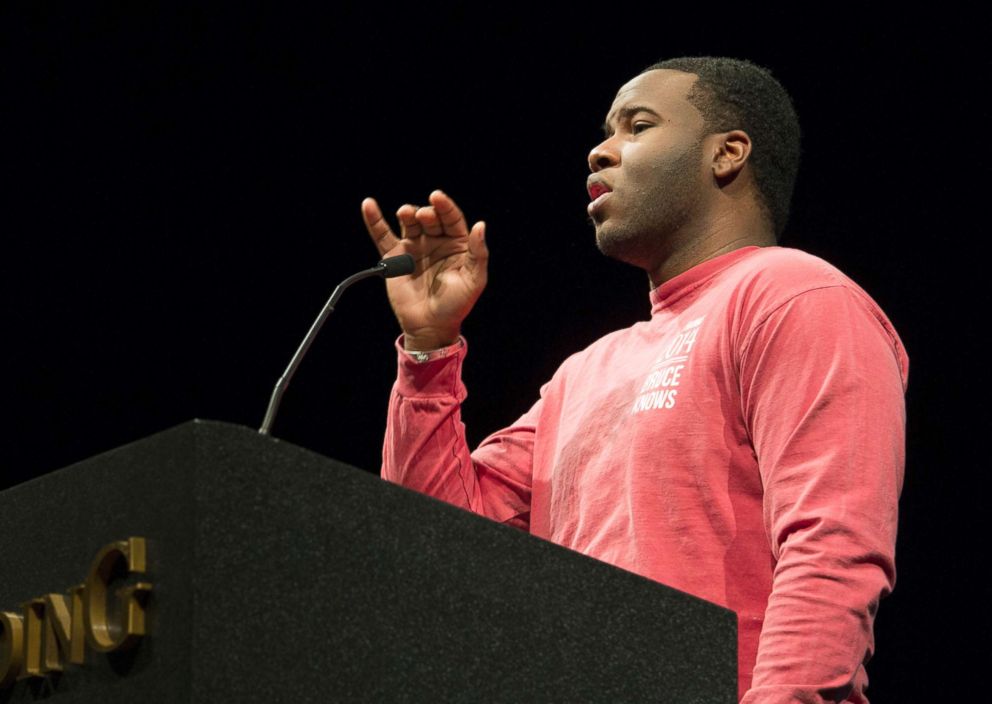 PHOTO: Botham Jean speaks at Harding University on March 24, 2014.