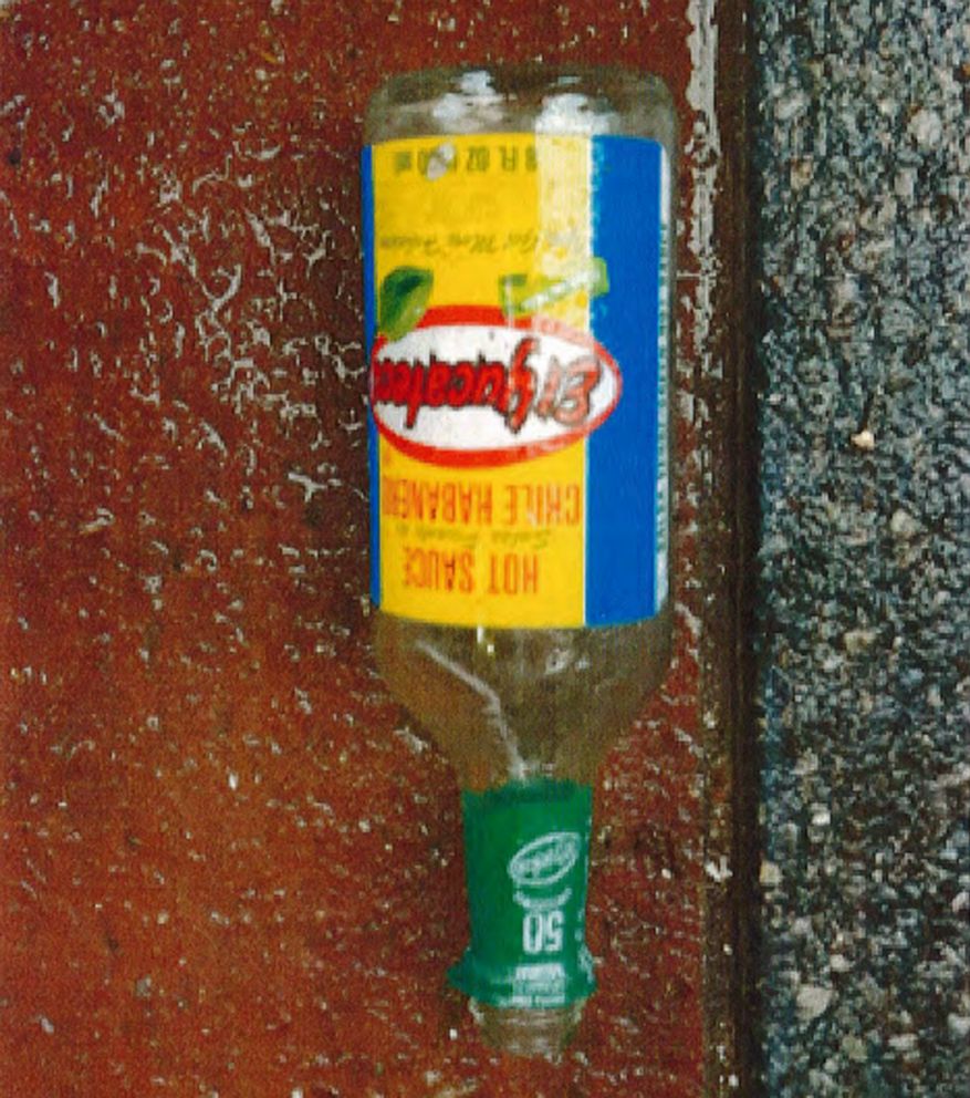 PHOTO: Photo evidence of the hot sauce bottle allegedly used to pour bleach onto Jussie Smollett during the alleged attack on Jan. 29, 2019.