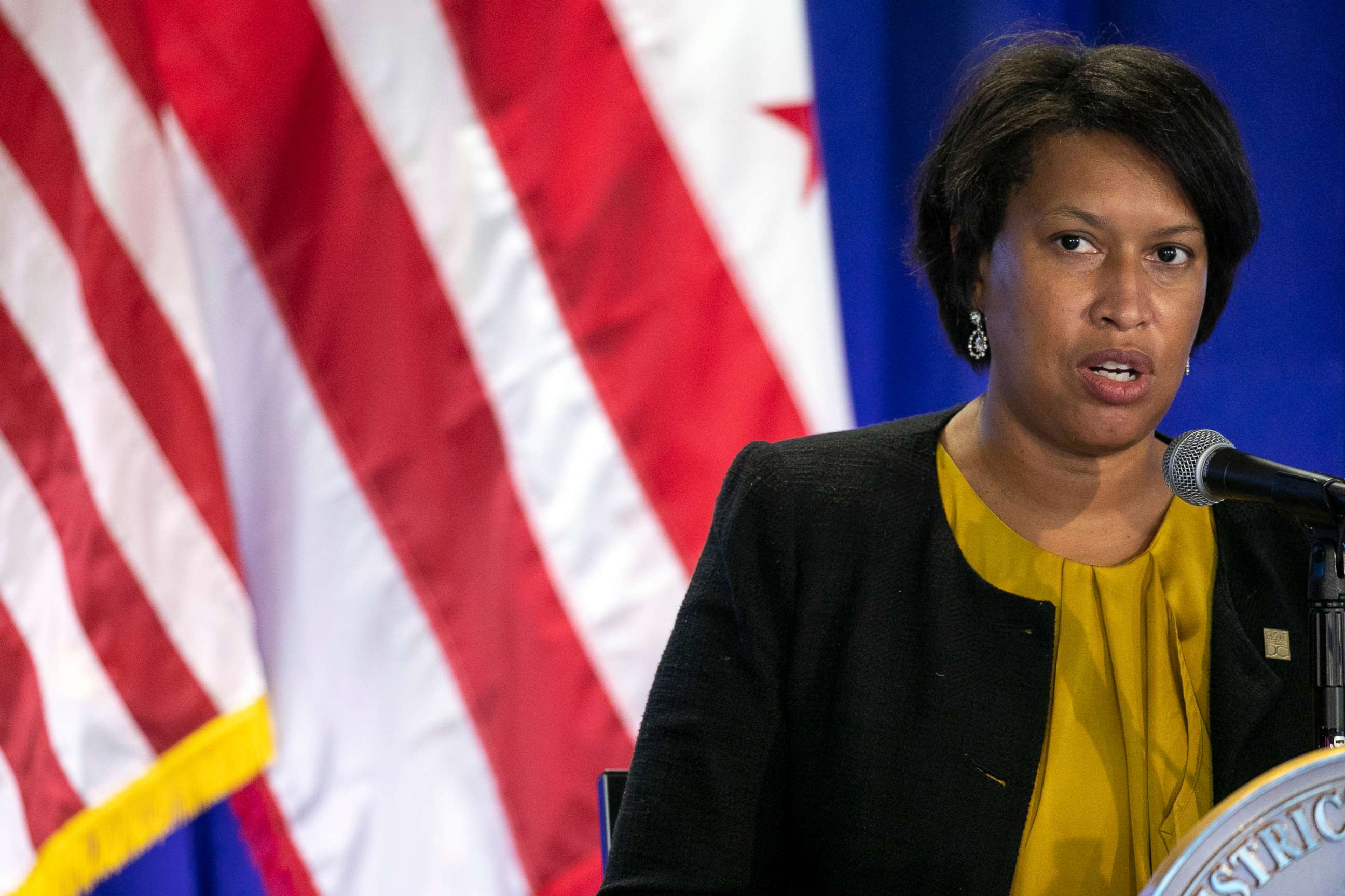 PHOTO: District of Columbia Mayor Muriel Bowser speaks during a news conference on July 30, 2020, in Washington.