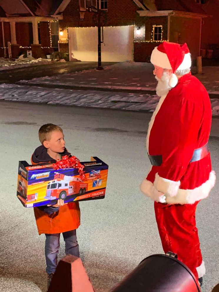 9 Year Old Indiana Boy Gets Surprise Visit From Santa After