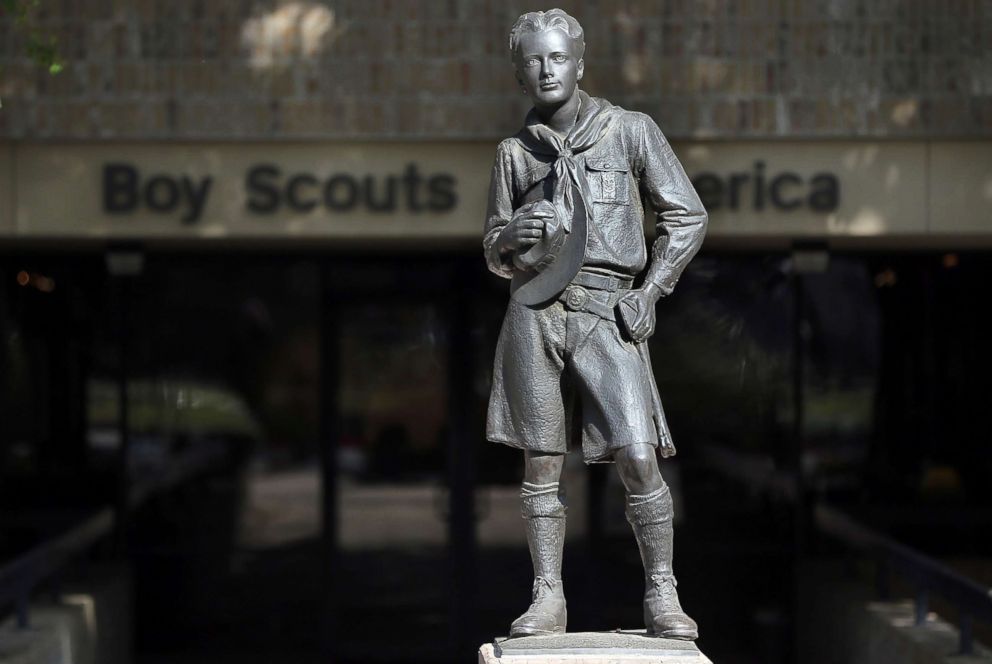 PHOTO: Statue outside the Boy Scouts of America Headquarters, Feb. 4, 2013, in Irving, Texas.