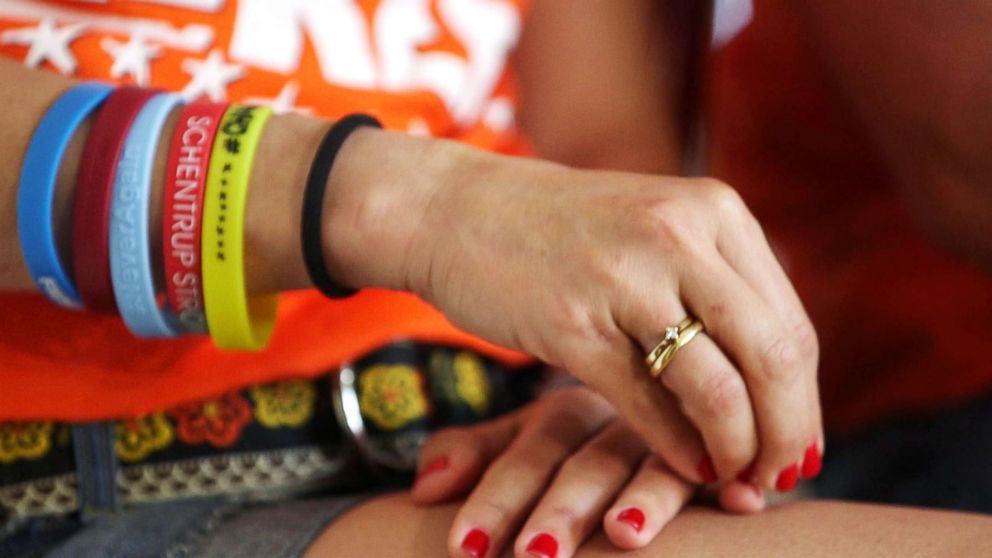 PHOTO: Patricia  Oliver's bracelets are pictured during an interview with ABC News.