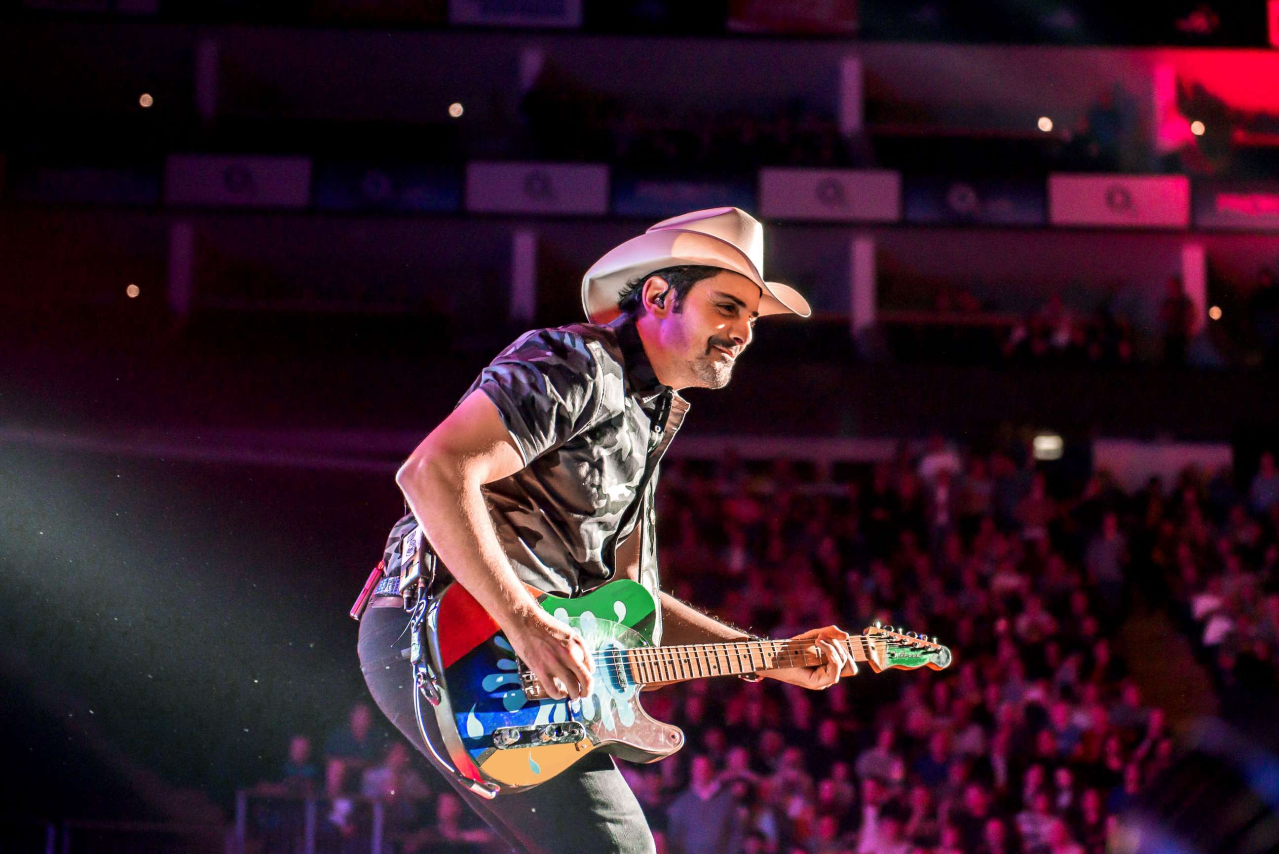 PHOTO: Brad Paisley performs on stage in London Oct. 12, 2019.