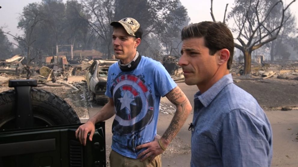 PHOTO: Brady Harvell searched debris of his parents' home for two hours to find his dog tags.