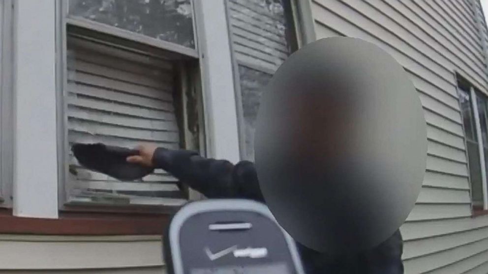 PHOTO: Bodycam footage appears to show a Rochester Police officer instructing a man to break into his ex-girlfriend's home. 