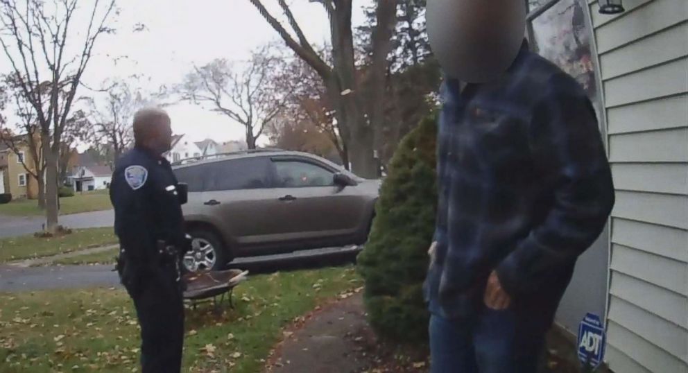 PHOTO: Bodycam footage appears to show a Rochester Police officer instructing a man to break into his ex-girlfriend's home. 