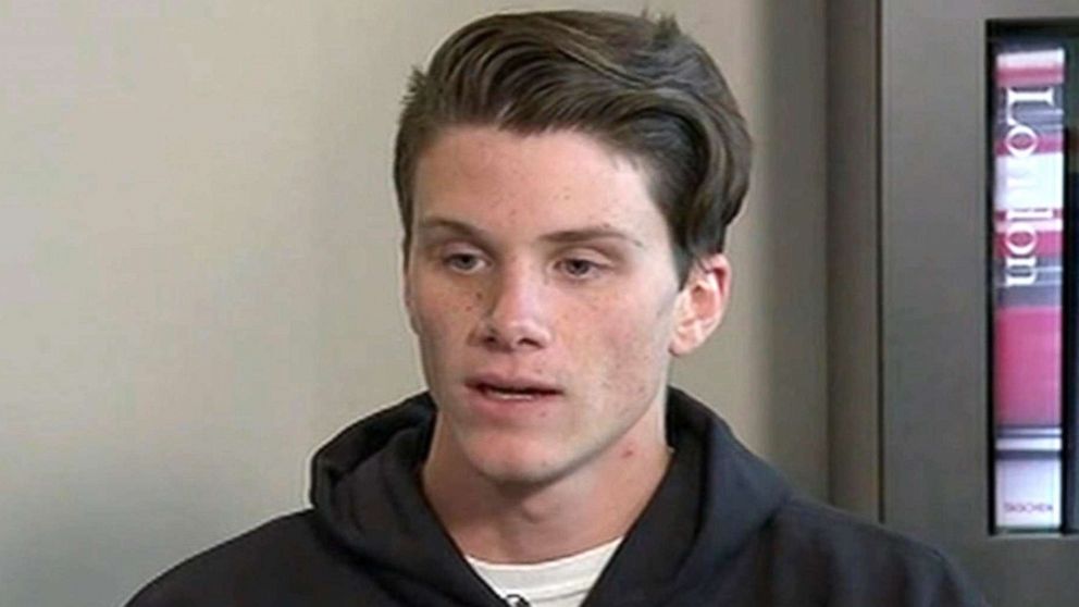 PHOTO: Brendan Bialy, a student at of the STEM School in Highlands Ranch, Colorado, describes how he tackled a gunman who was firing on his classmates at the school. 