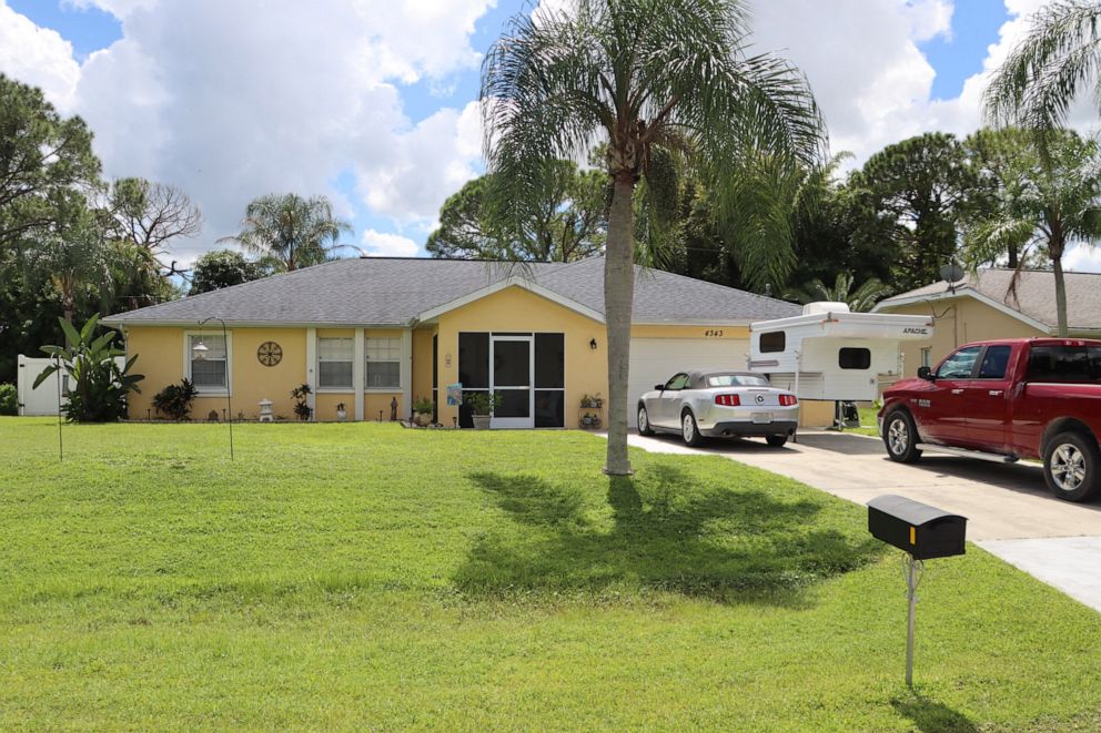 PHOTO: Brian Laundrie's home is shown in North Port, Fla., Sept. 15, 2021.