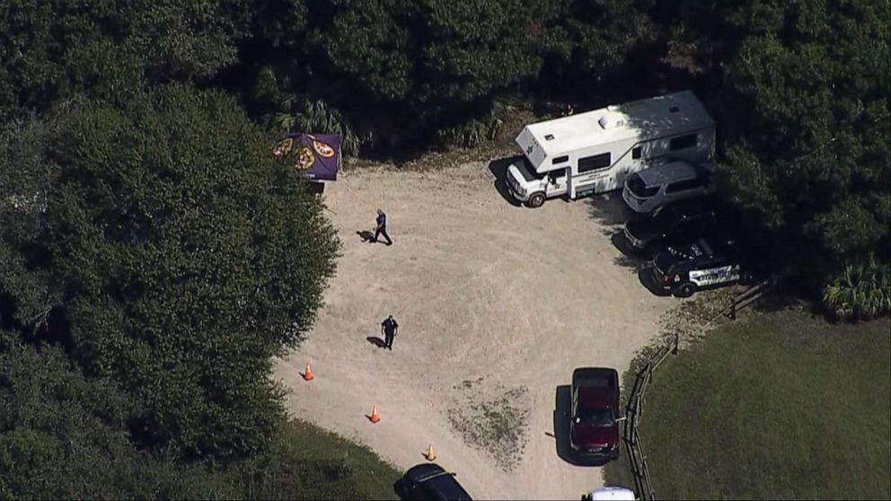 PHOTO: Law enforcement search the Myakkahatchee Creek Environmental Park in Florida for Brian Laundrie, Oct. 20, 2021.