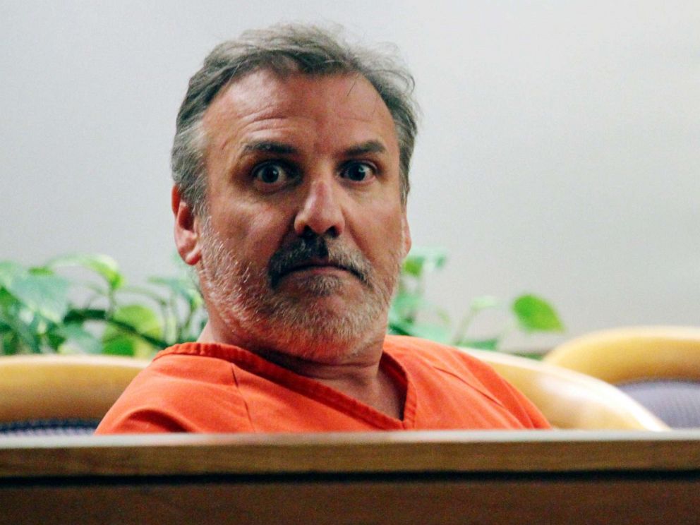 PHOTO: Brian Steven Smith looks out in the courtroom while waiting for his arraignment to start Oct. 16, 2019, in Anchorage, Alaska.
