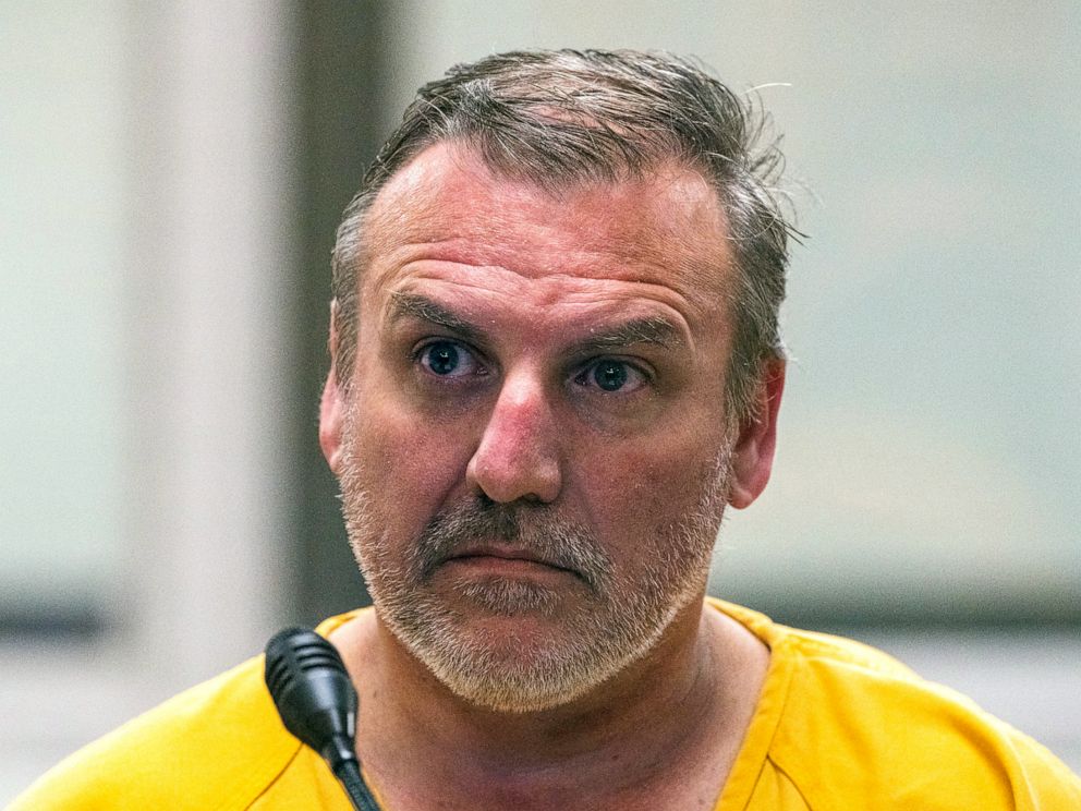 PHOTO: Brian Steven Smith is arraigned, Oct. 9, 2019, on a charge of first-degree murder at the Anchorage Jail courtroom in Anchorage, Alaska.