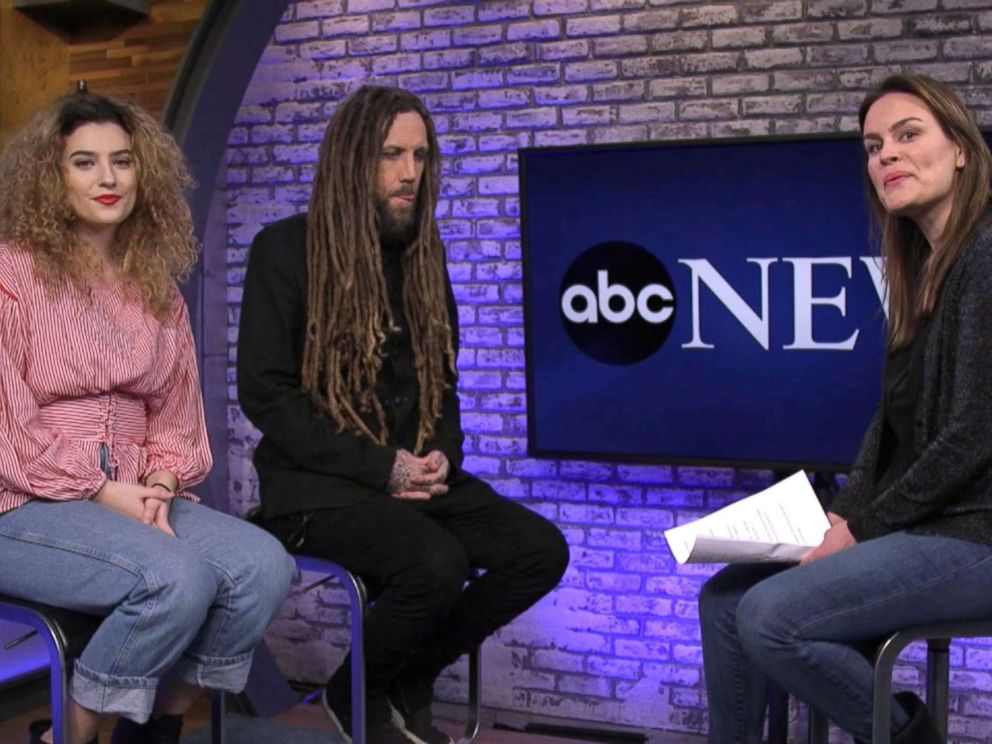 PHOTO: Korns Brian Welch and his daughter Jennea were interviewed by ABC News Lauren Cavalea.