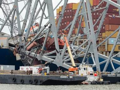 Removal of Francis Scott Key Bridge wreckage rescheduled due to lightning