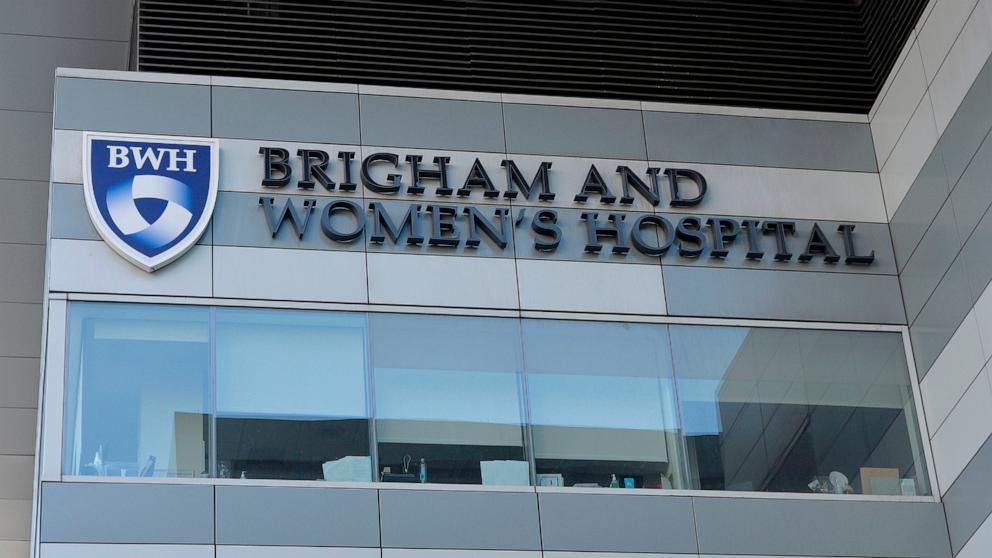 PHOTO: A view of Brigham and Women's Hospital in Boston, Massachusetts on March 7, 2020.