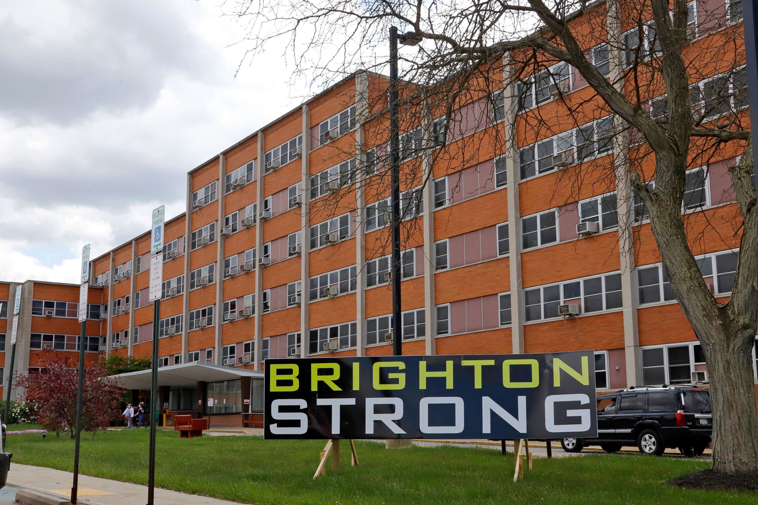 PHOTO: the Brighton Rehabilitation and Wellness Center in Beaver County, Pa. has been sued over allegations that it failed to take basic steps to prevent the spread of the Covid-19 virus, May 12, 2020.