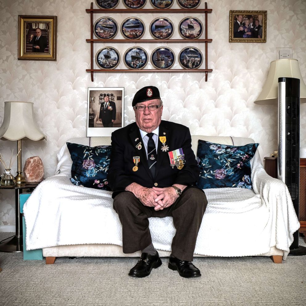 PHOTO: Alan Guy who fought in the British army in Korea is pictured in London, April 14, 2018.