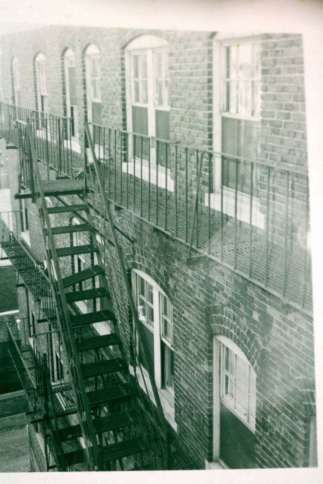 PHOTO: The exterior of an apartment building where Jane Britton lived on the fourth floor is seen in Cambridge, Massachusetts, in January 1969.