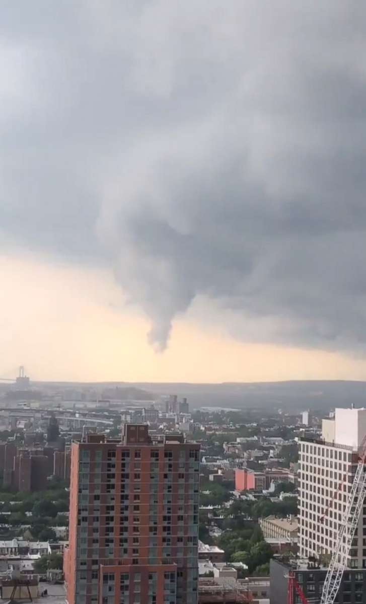 PHOTO: Video captured a fully formed funnel cloud hovering over Brooklyn, New York, July 17, 2018.