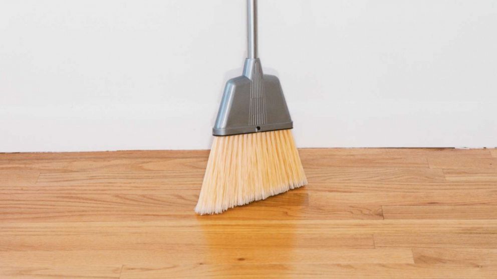 broom standing up on its own