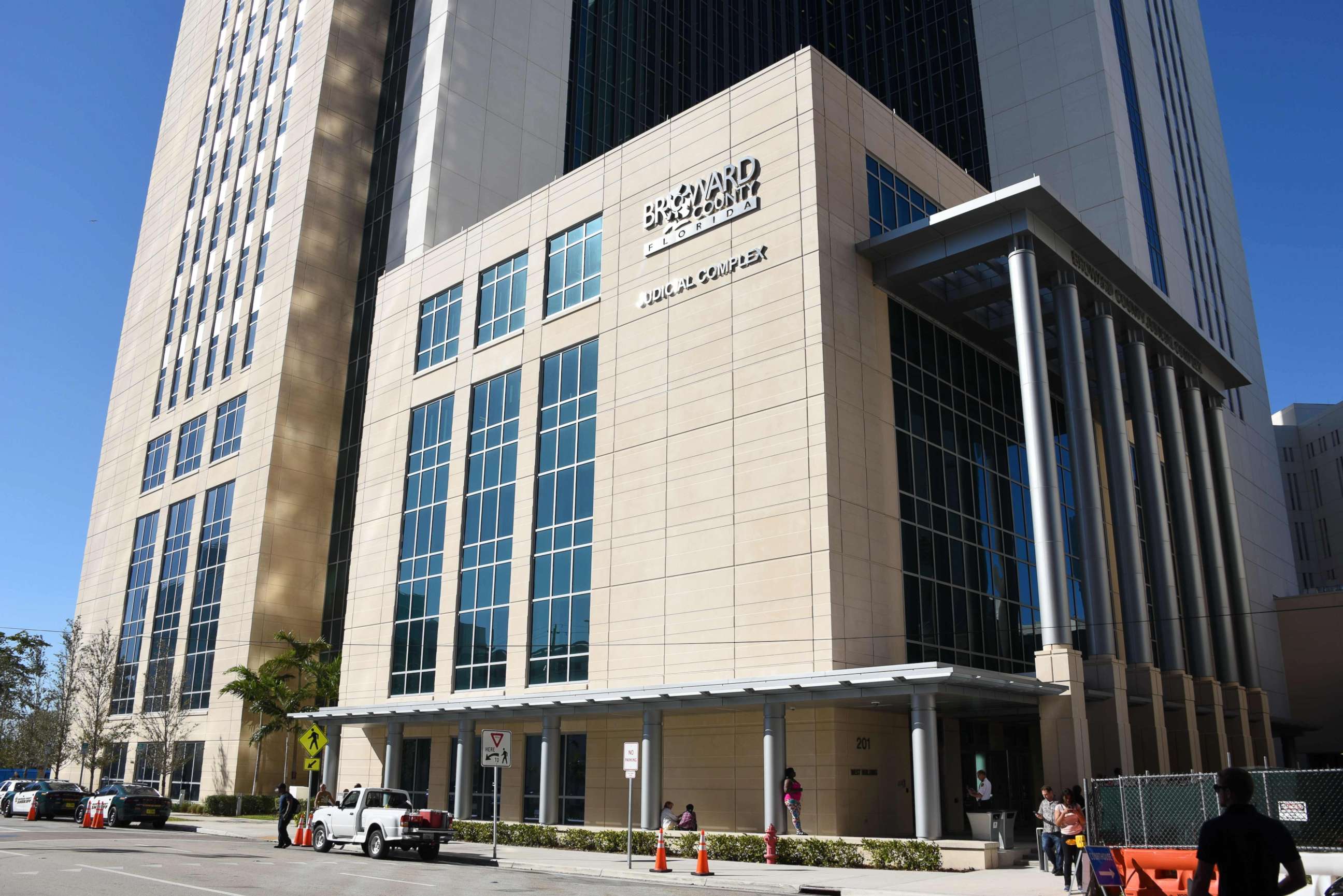 PHOTO: The Broward County Courthouse where high school shooter Nikolas Cruz was brought in for sentencing and detained in the adjacent jail, in Fort Lauderdale, Fla., Feb. 15, 2018.