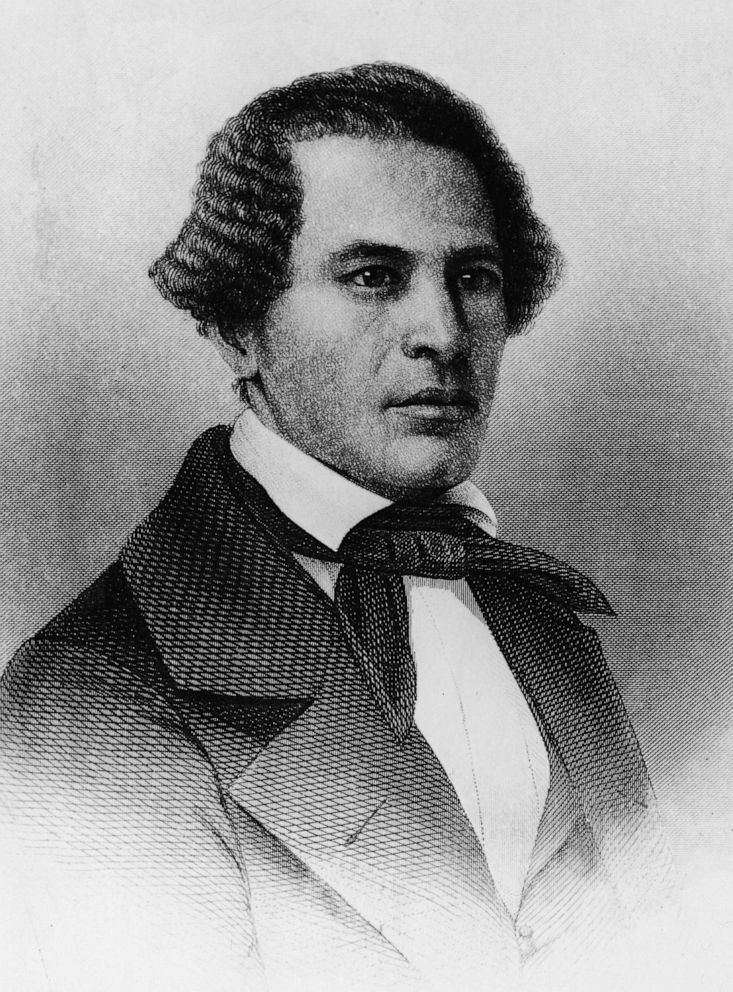 PHOTO: Engraved portrait of American former slave and author William Wells Brown.