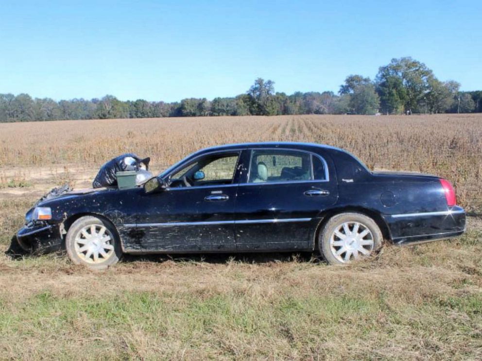 PHOTO: A 2008 black Lincoln Town Car was found in Clarendon County, South Carolina, inside an abandoned trailer believed to have been towed by an RV belonging to U.S. Marine Corps serivceman Michael Alexander Brown.