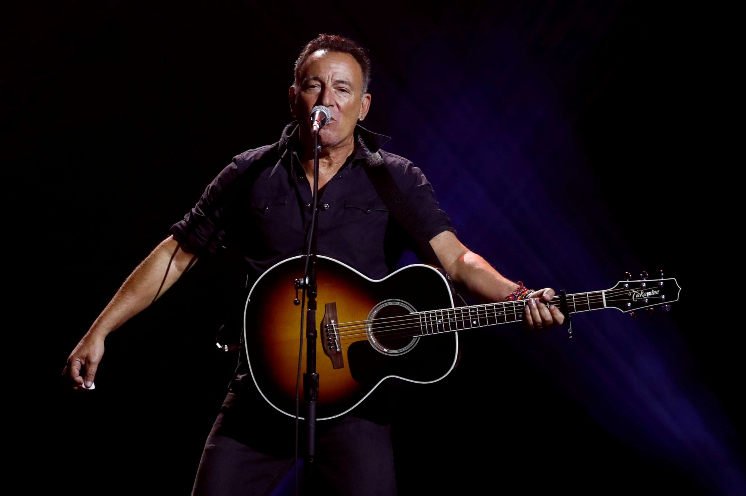 PHOTO: American singer-songwriter Bruce Springsteen performs during the closing ceremony for the Invictus Games in Toronto, Ontario, Canada, on Sept. 30, 2017.