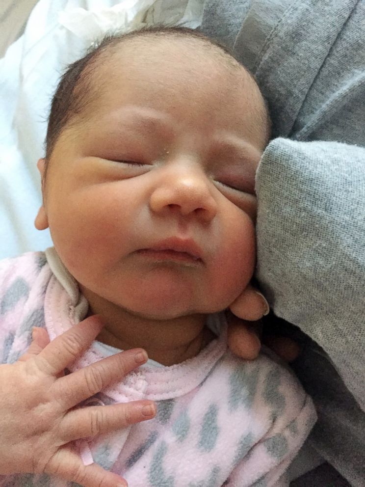 PHOTO: Two-day old Layla Brunk sleeps at West Allis Memorial Hospital in West Allis, Wis., Nov. 28, 2018.