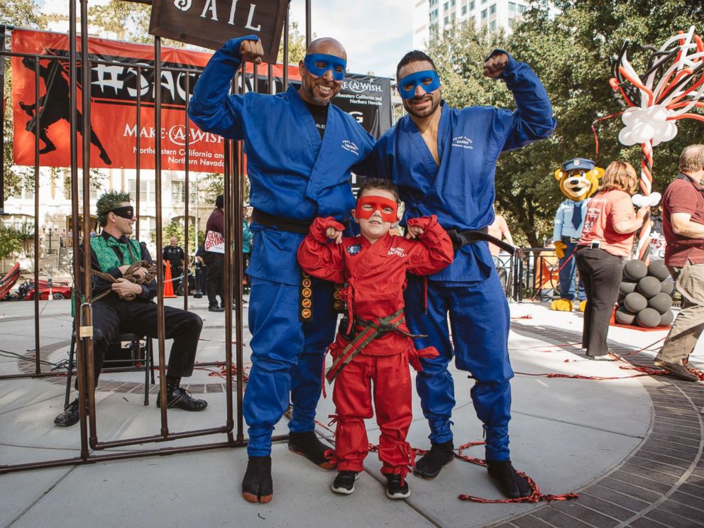 PHOTO: The Make-A-Wish Foundation of Northeastern California and Northern Nevada granted the wish of 5-year-old Bryant Mordinoia, who wanted to become a ninja for a day.